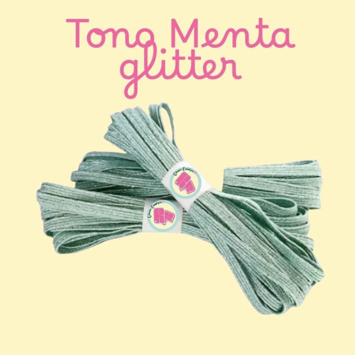 Elástico para Agendas Menta Glitter